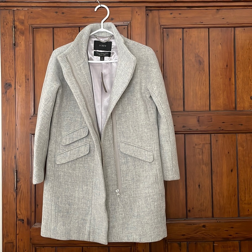 NWT J Crew Cocoon Coat in Heather Dusk P0